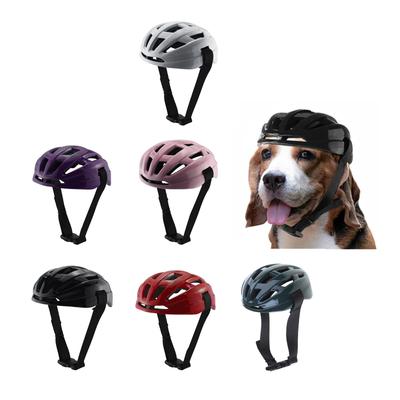 Sicherheit Haustier Hund Motorradhelm mit verstellbarem Kinnriemen Mode Cool Hunde Katze Hut Helm Haustier Schützt Reitkappe