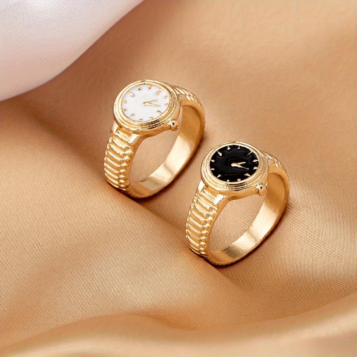 

Модные часы Дизайн Кольца золотой