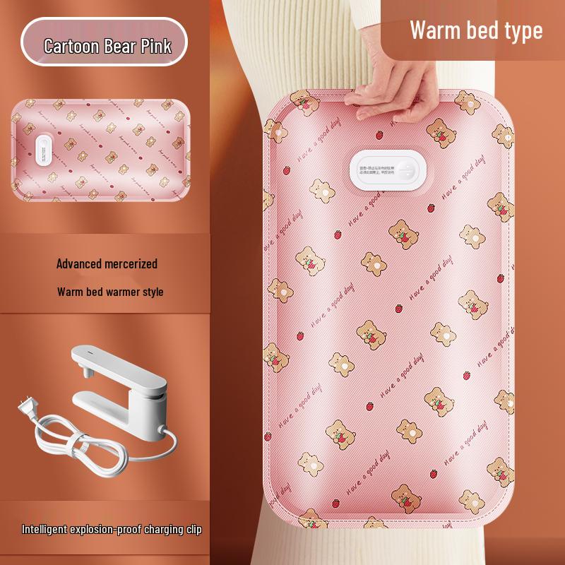 OES Explosion-Proof Electric Hot Water Bottle for Bed & Feet Warmth