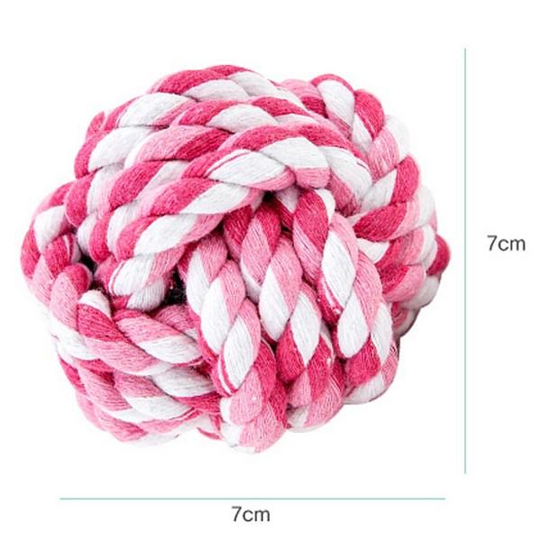 Dingdong Pet psí příze míček 7 x 7 cm, růžový, 5 kusů