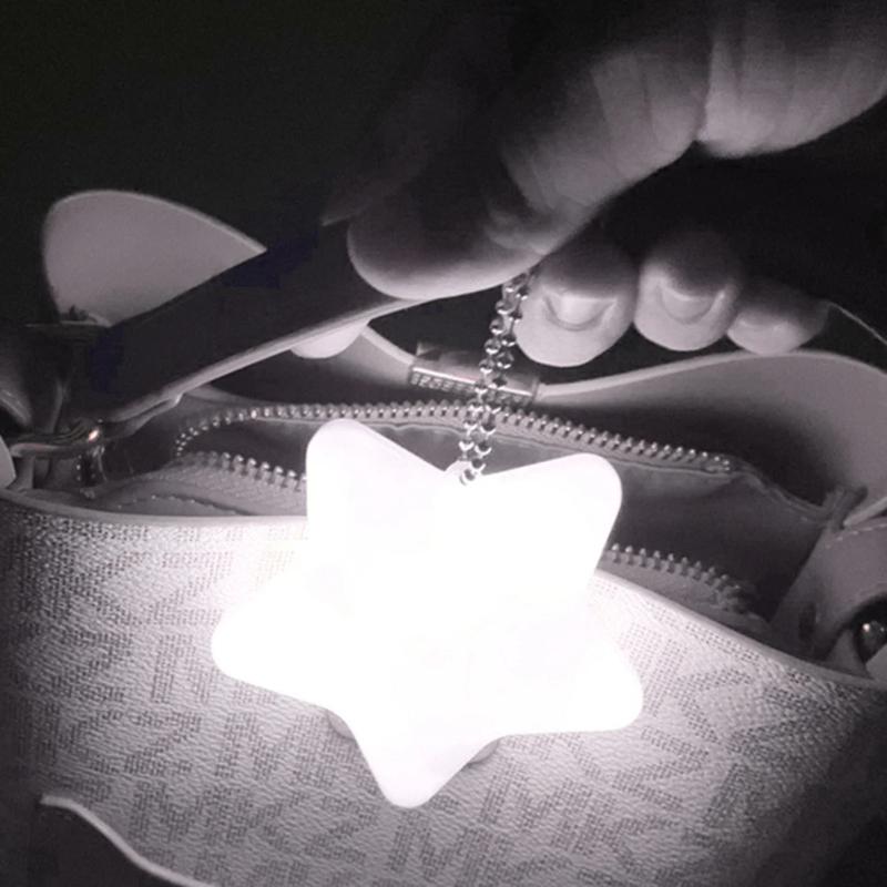 1 Stück Handtaschen-Herz-LED-Licht, Handtaschenlampe, automatische Bewegungsaktivierung, herzförmiges Licht für Damen, Bah-Geldbörsen-Charme