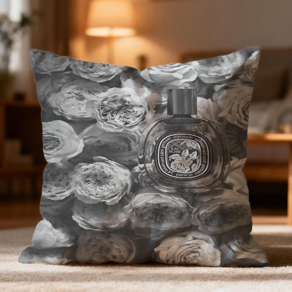Fashion D-DDiptyque Cushion Cover Soft Washable Pillow Case Multi-Scene for Couch Bed Travel Office Use