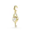 Swarovski Idyllia Charm Gold Tone Heart With Key Charm