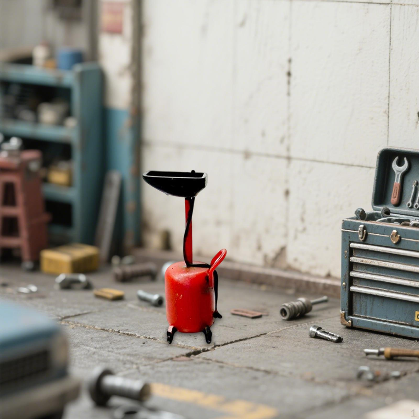 

1/64 Модель сцены аксессуара для гаража, реалистичная, миниатюрная фигурка, для диорамных реквизитов DIY Oil receive machine