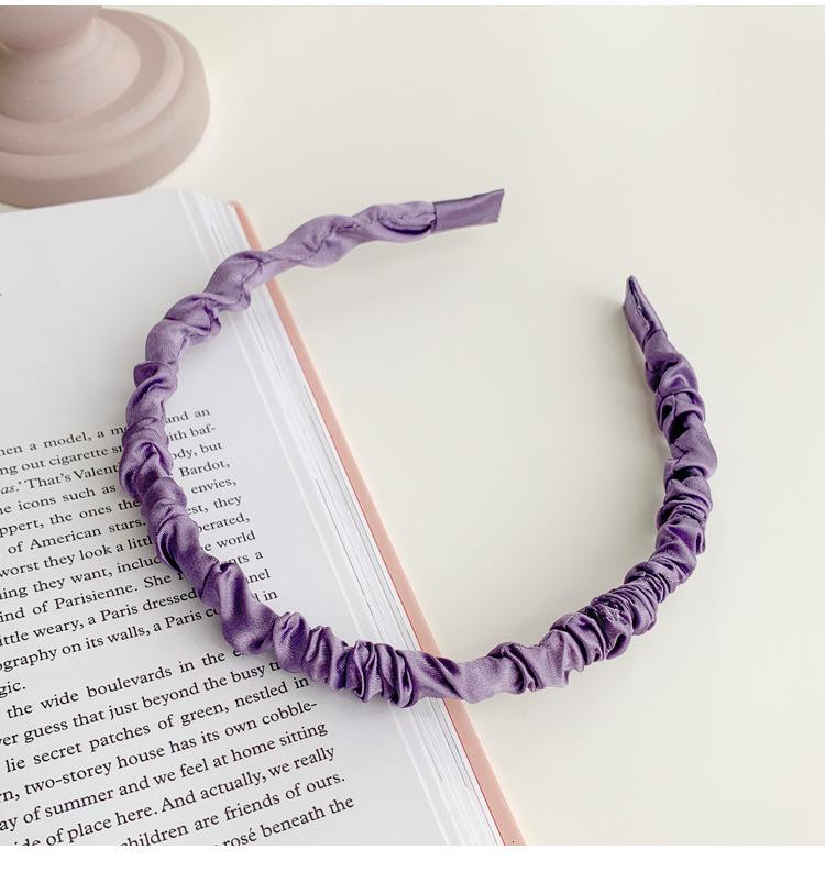 Korean Retro Satin Hair Clips & Headbands: Stylish, Pleated, and Versatile Hair Accessories for Girls