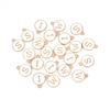 26-Piece A-Z Double-Sided Oil Drop English Letter Pendants for DIY Jewelry & Bracelets