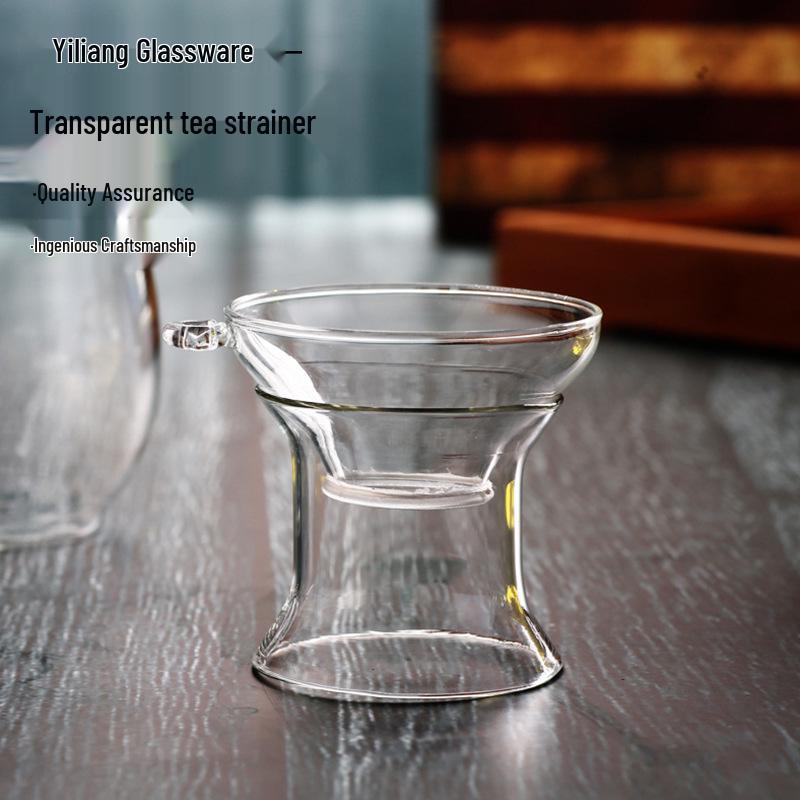 Transparent Glass Tea Infuser & Strainer Set - Kung Fu Tea Accessories