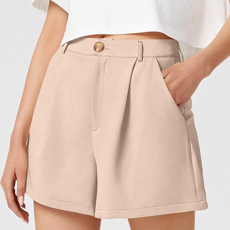 Summer Women's Loose Shorts, Women's Casual Daily Wide-leg Pants, Women's High-waist Blazer Shorts