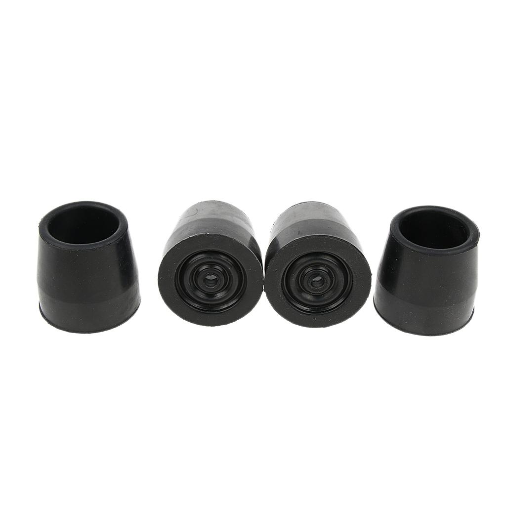 4Pcs/Set Anti-slip Walking Stick Ferrules Cane Crutch Rubber Pad Heavy Duty End Bottoms Protector for Disabled Elder