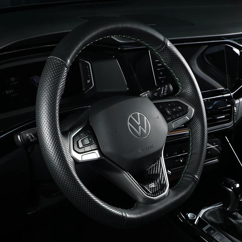2026 Nouveau Pour VW VOLKSWAGEN Nouveau Logo R GTI Badge Couvre-volant de voiture Autocollant à Sequins Pour Volkswagen Sagitar Magotan Bora Lav