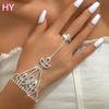 HY Europe and America Cross Border Ornament Personality Stud Mitten-Type Bracelet Bohemian Sexy Shiny Female