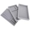 3pcs Professional Jewelry Tray Stackable Earring Necklace Ring Display Tray Organizer