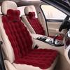 Plush Faux Rabbit Fur Car Seat Cushion: Luxurious Lumbar Support for Autumn and Winter Comfort