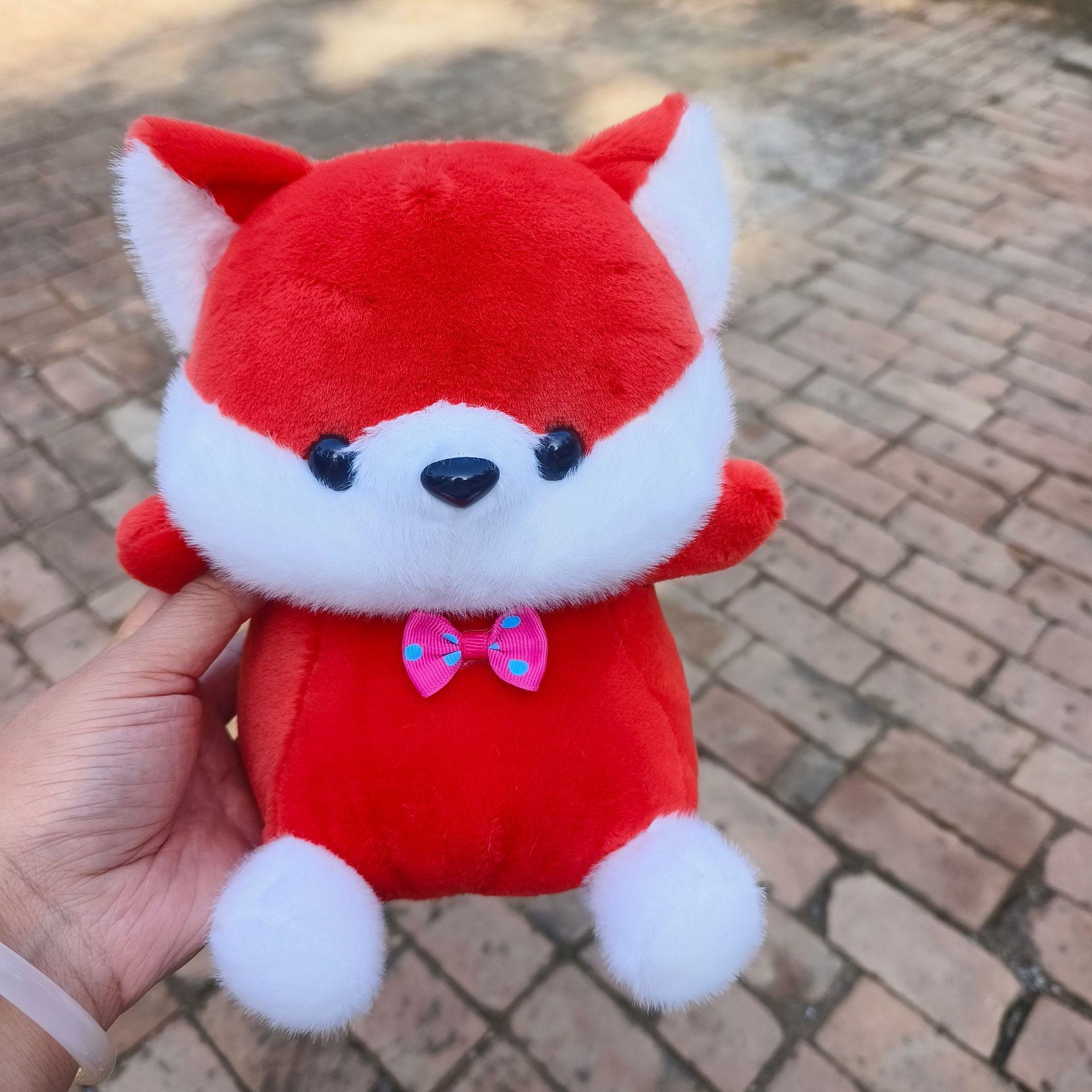 8-Inch Red Fox Claw Machine Plush Toy - Tossable Wedding Gift 23 cm красный