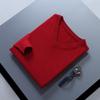 Men's Plus Size V-Neck Wool Sweater - 2023 Autumn/Winter Long Sleeve Knit Pullover