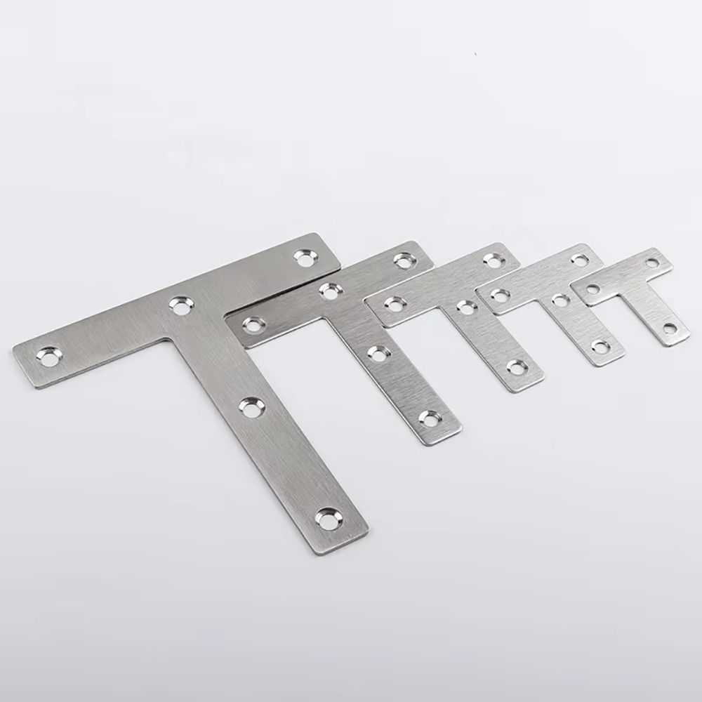 10Pcs 90° Right Angle Angle Bracket Flat Fastener Corner Bracket  Hardware Accessory