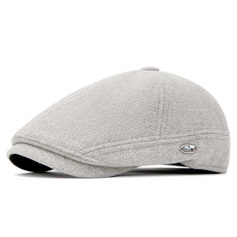 Autumn & Winter Wool Felt Beret: Warm British Retro Flat Cap for Men, Women & Children