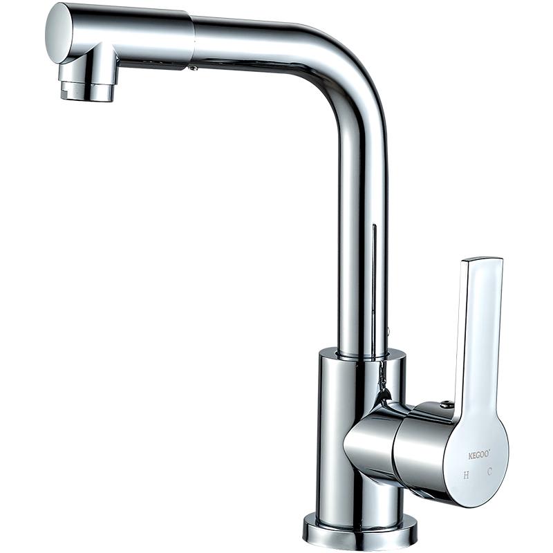 KEGOO K220308 Stainless Steel Universal Basin Faucet