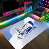 Hertha bsc FC Design Tappeto in Velluto di Cristallo Accogliente Non?Tappeto Stampato Antiscivolo per Camera da Letto Soggiorno Ingresso