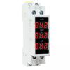 Din 35mm Standard Guide Rail Tools Long Three-phase Ammeter