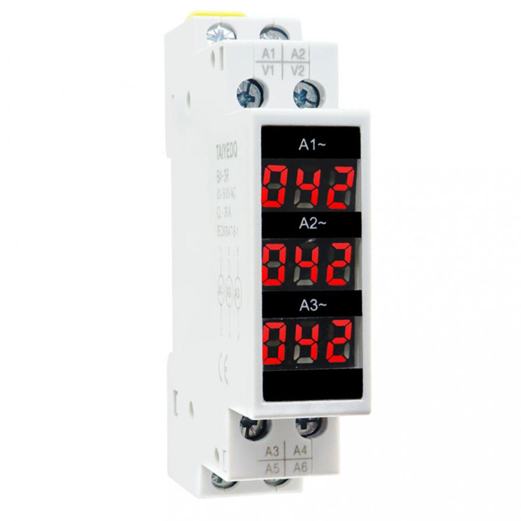 Din 35mm Standard Guide Rail Tools Long Three-phase Ammeter