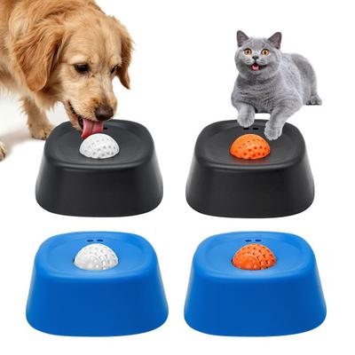 Dog Licking Ball Slow Feeder Semi-Liquid Foods Anti-Splashing Pet Slow Feeding Bowl Food-Grade Silicone Dog Bowl