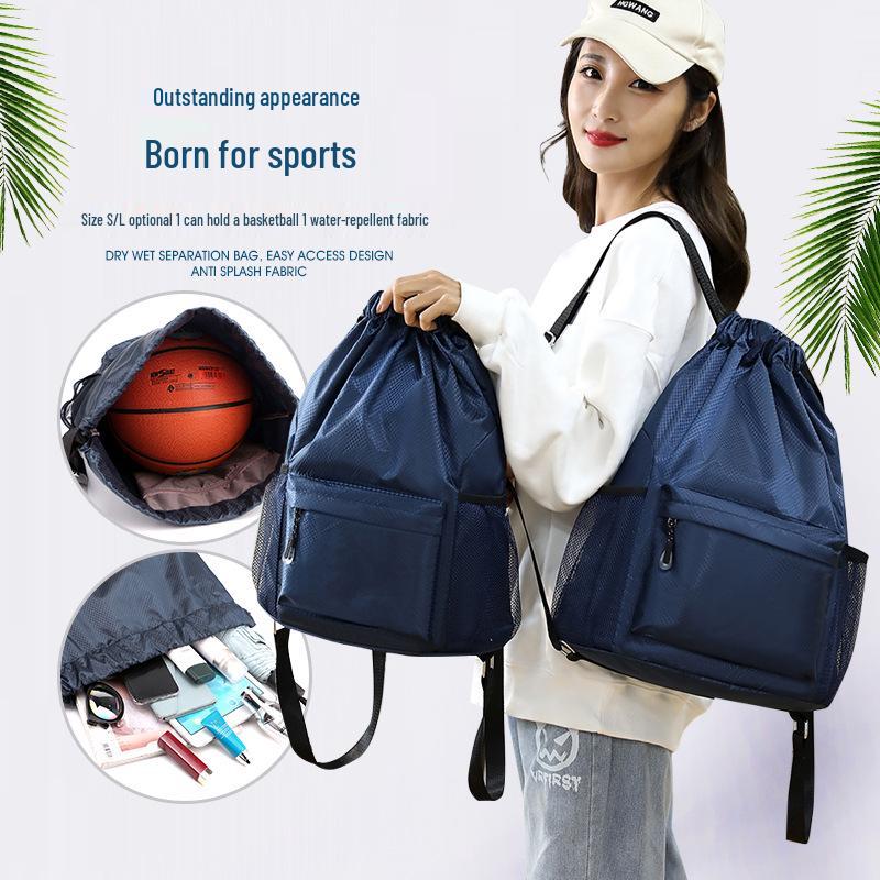 Drawstring Sports Backpack for Men & Women - Travel, Basketball, Swimming, Training, Storage