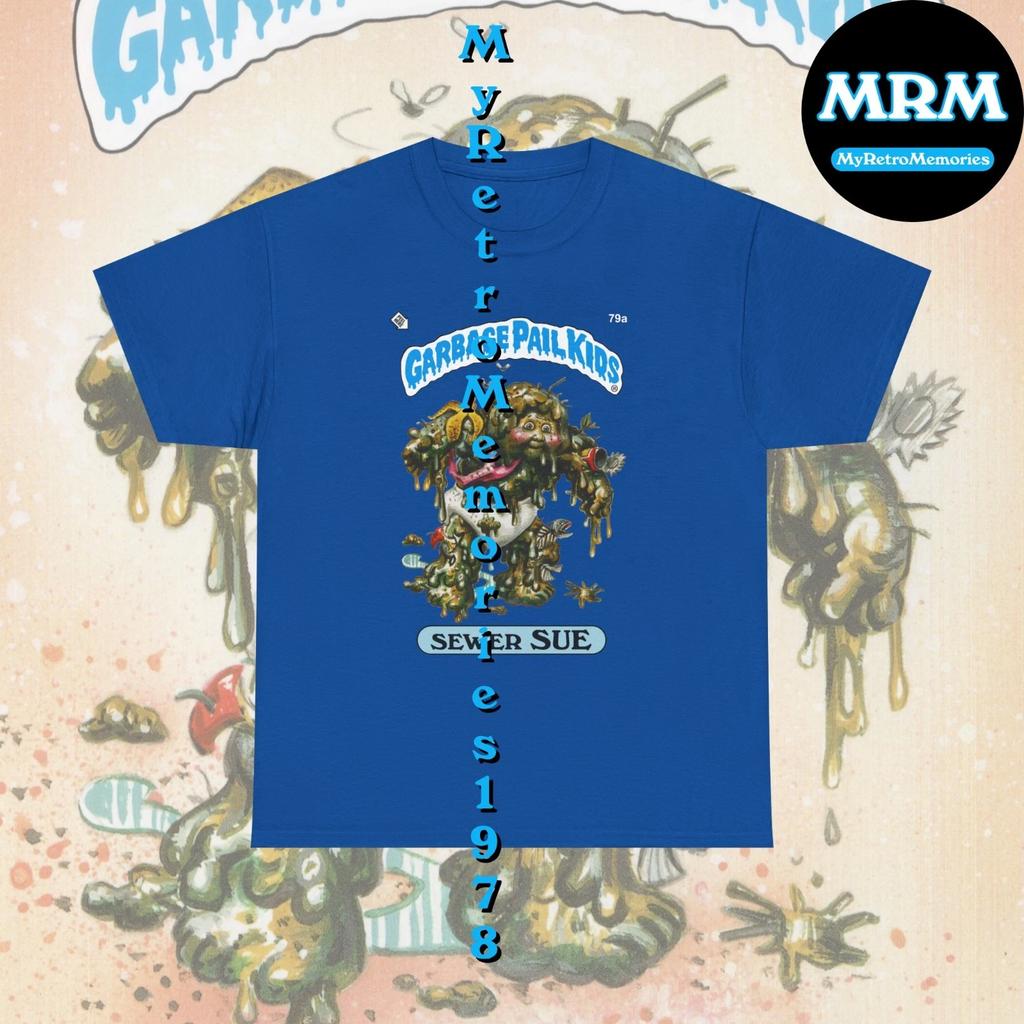 Garbage Pail Kids Sewer Sue, Michelle Muck Children's T-shirt 4 Colors S-L GPK Retro Tee