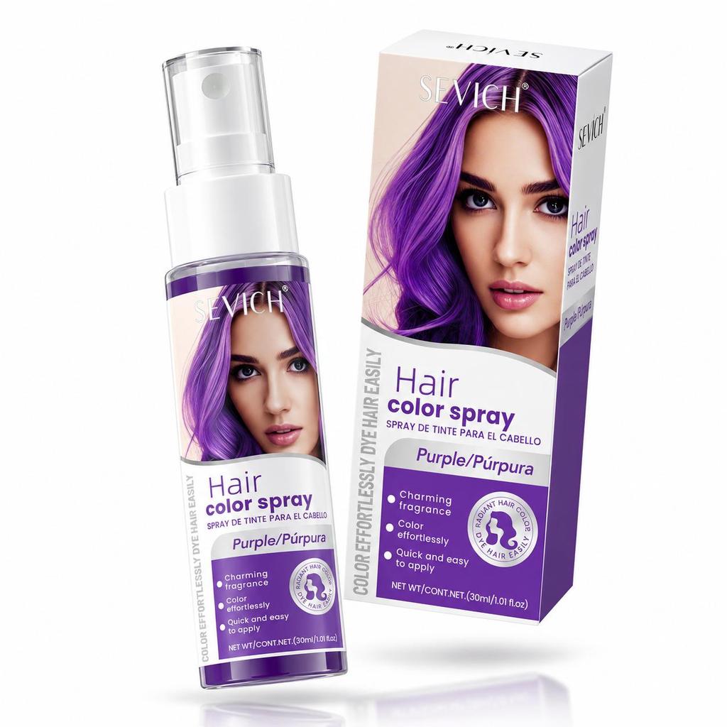 SEVICH 3pcs/Lot Temporary Hair Color Spray, Washable Instant Hair Dye Spray, Hair Coloring Spray for Men Women , 8 Colors for Party Cosplay Halloween