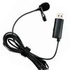 USB Lavalier Microphone Replacement USB Lapel Clip On Mic Condenser Lavalier Lapel Microphone Accessories for Chatting