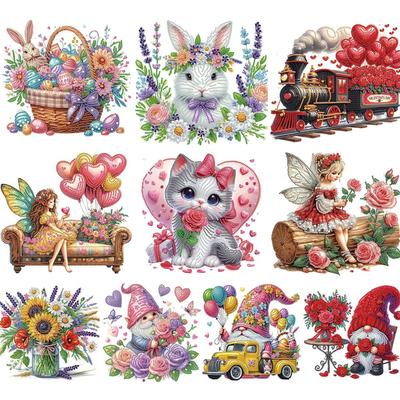 5D DIY Partial Special Shaped Drill Diamond Painting Kit Easter Decoration