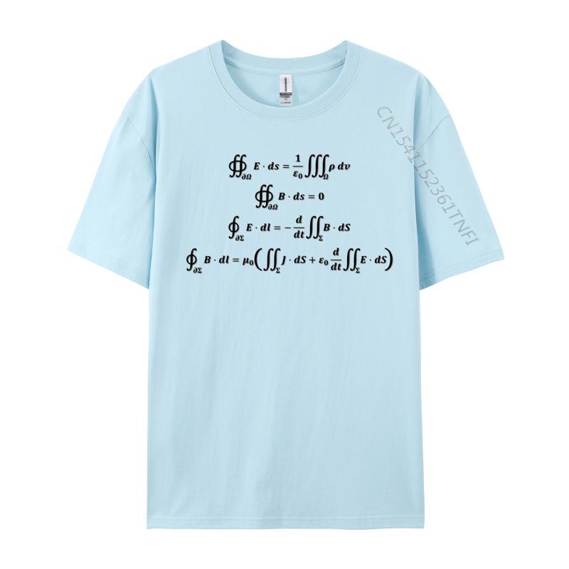 

Vintage Tshirt Maxwell Equations Cotton Mens Tshirts Normal Tops Tees New Coming T Shirt Short Sleeve 4XL