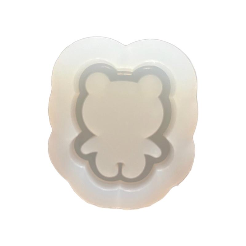 Quicksand Keychain Resin Molds Bear Rabbit Shaker Silicone Mold Unique Jewelry Making DIY Keychain Necklace Pendant Mold