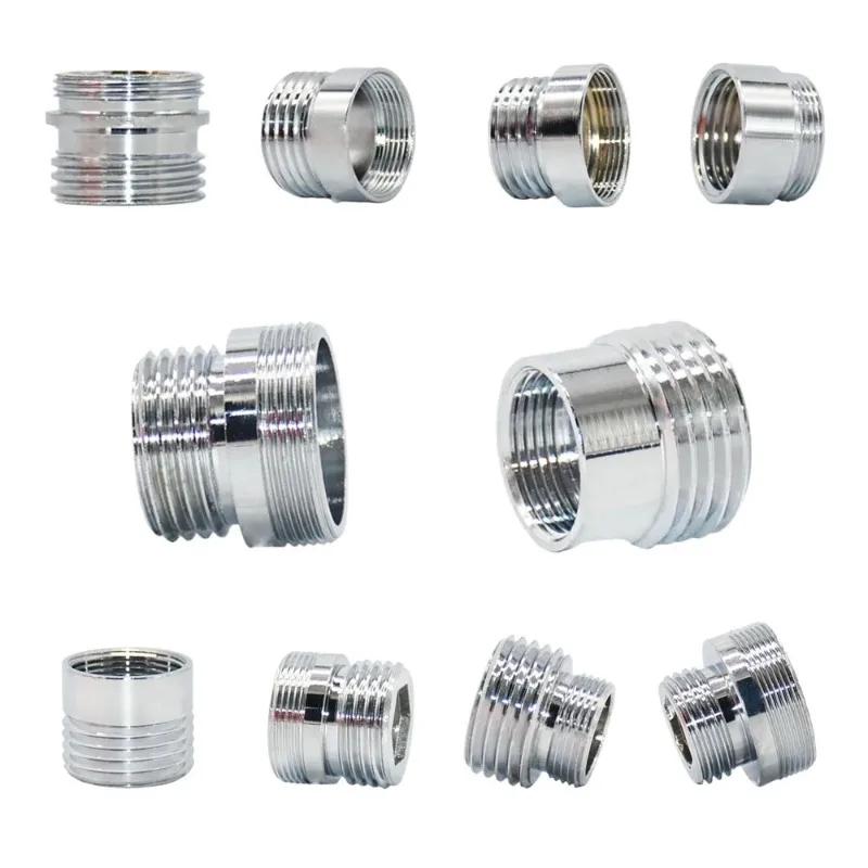 Mässing 1/2 x M16 M18 M20 M22 M24 M28 Gänganslutning Silver Krananslutningar Vattenrenare Tillbehör Köksvattenkran Adapter