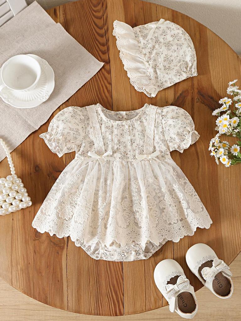 2025 Summer Korean Princess Baby Dress - Strap Dress & Romper for Infants