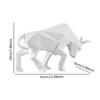 Bull Statue Resin Bull Sculpture for Table Centerpiece Fireplace Entryway