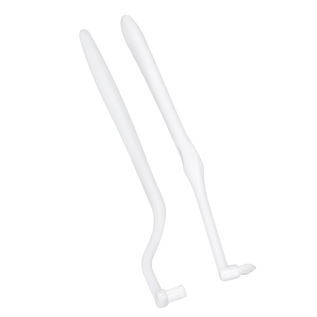 Getuftete Zahnbürste Kieferorthopädische Zahnspangenreinigung Fleckenentfernung Interdentalbürste für Mundpflege Weiß