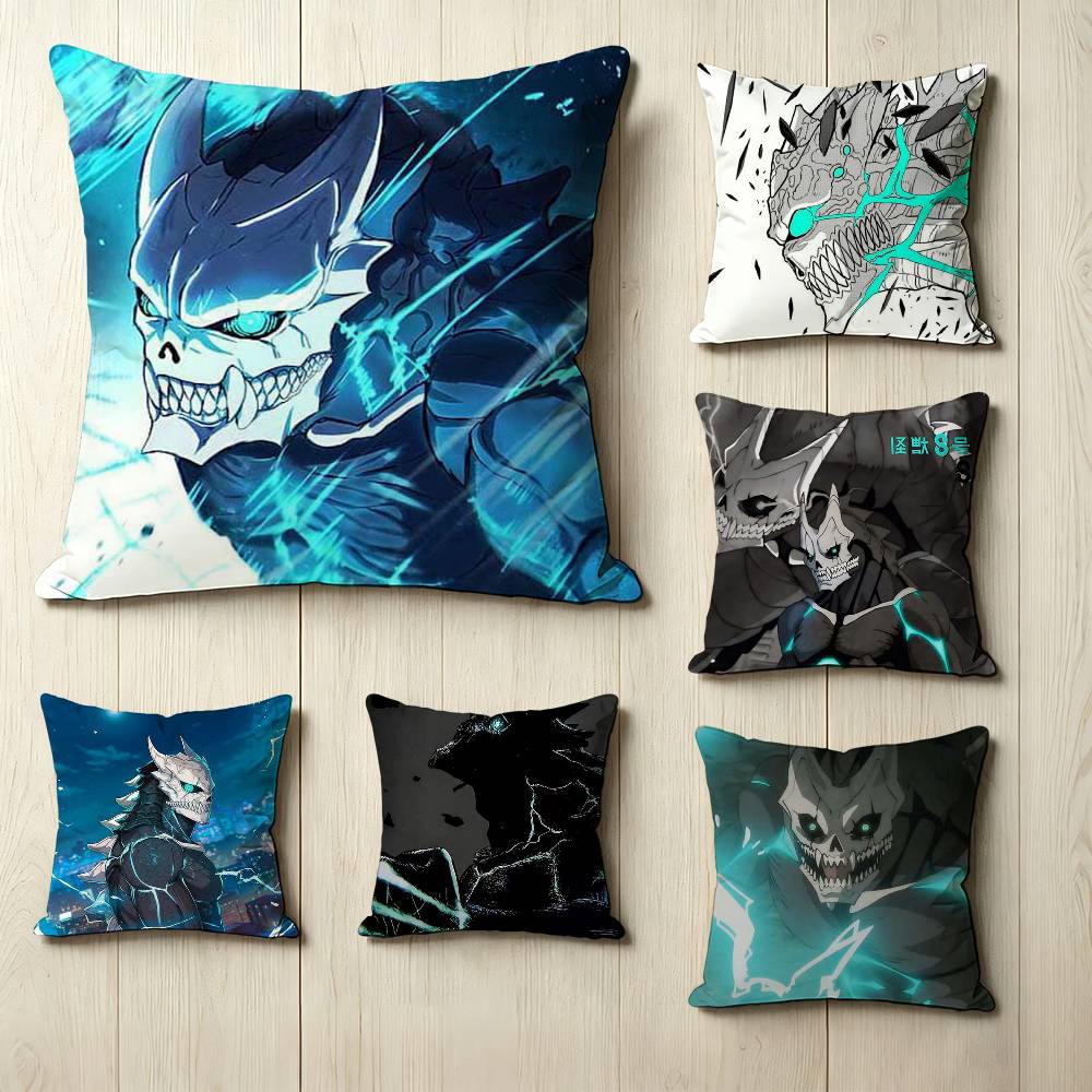 Popular Anime KKaiju NNo Square DoubleSided printed Pillow Case Bedroom Bedside Pillow Sofa Cushion Cover