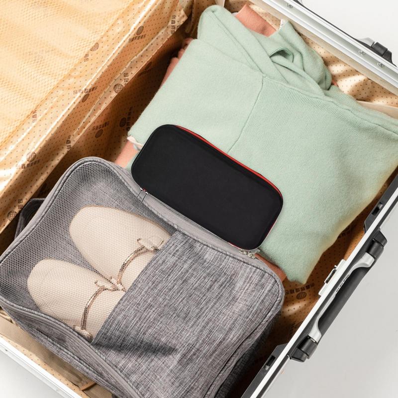 Portable EVA Wireless Microphone Storage Bag Carrying Case Compatible with Wireless Two Microphone System for Trip Camping