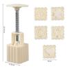 Flower Mooncake Mold Set 1 Mold 5 Stamps Diy Manual Flower Cookie Stamps Mooncake Maker Baking Tool Kitchenware Supplies