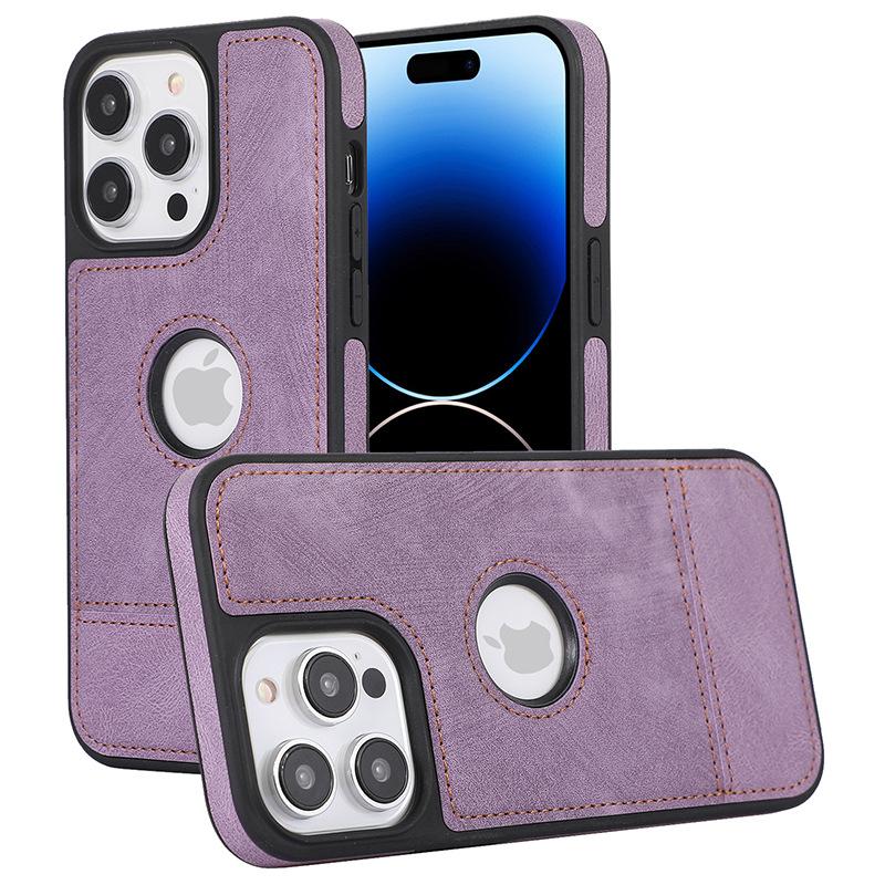 Suitable for Apple 15promax Phone Case, IPhone14 Full Cover 13 Business High-end 12 Anti-drop 11 Patchwork Leather Case