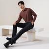 SEVEN Men's Non-Deforming Collar Long Sleeve Polo Shirt