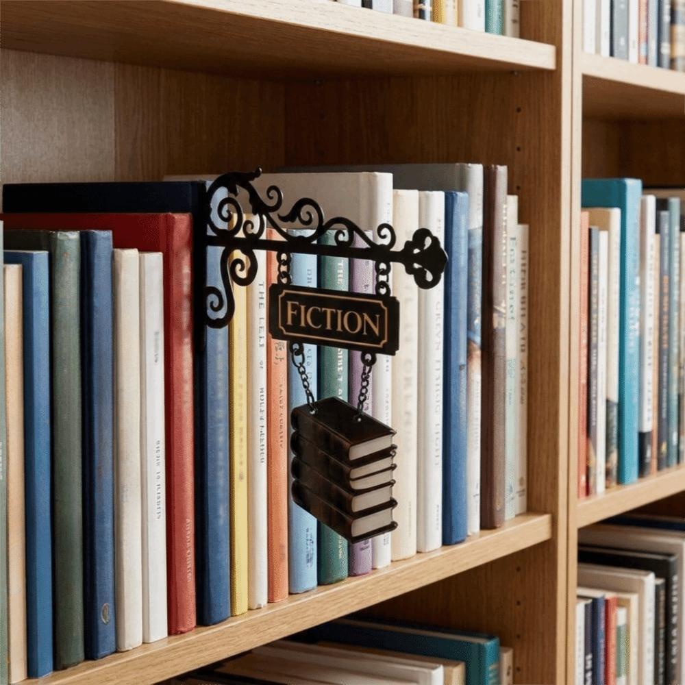 Lightweight Bookend Hanging Plaque Creative Book Partition Board Shelf Organizer  Study Desk