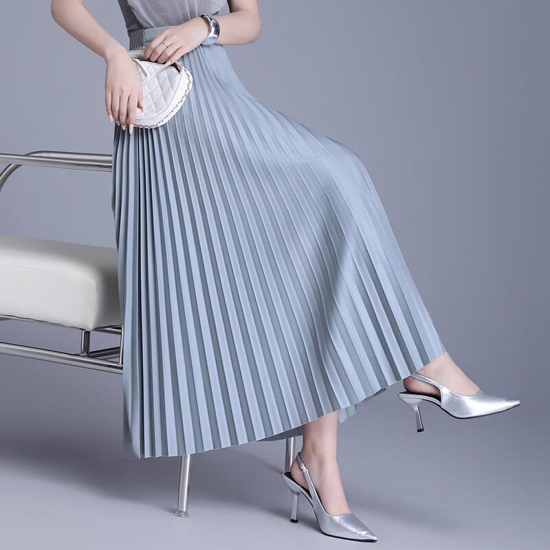 Elegantní plisovaná midi sukně áčkového střihu
