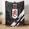 Name Custom Fulham FC Print Flannel Blanket High Quality Warm Comfortable Cover for All Seasons Perfect for Gifts Home Decor