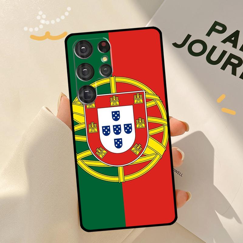 Portugal Passport Print Phone Case For Samsung Galaxy S23 S20 FE S21 Ultra S22 Plus Note 10 20 S8 S9 S10 Plus Cover