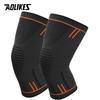 AOLIKES 1Pair Compression Knee Support Sleeve Elastic Breathable Knee Pads Brace Springs Gym Sports Protector Basketball Run