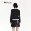 MO&Co. Wool Cashmere Blend Faux Two-Piece Knit Cardigan