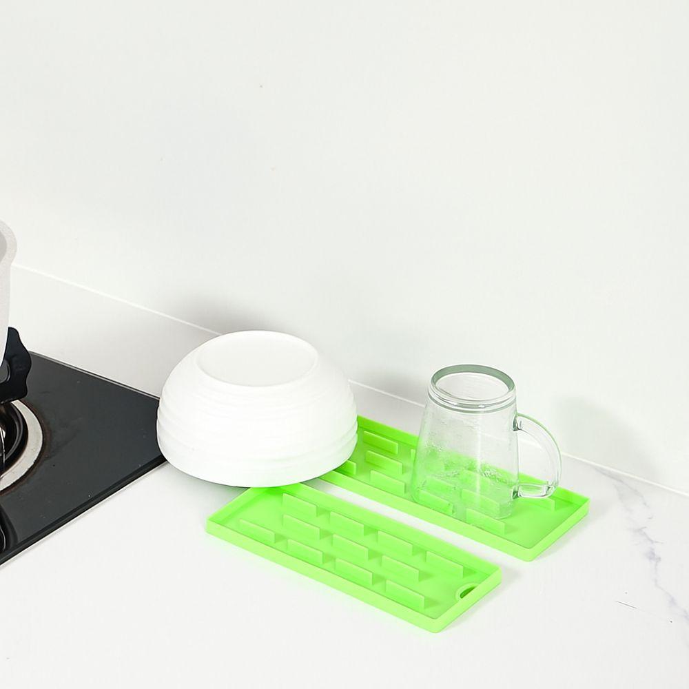 3pcs Durable Pot Lid Storage Mat Heat-Resistant Countertop Mat Practical Draining Rack  Countertop