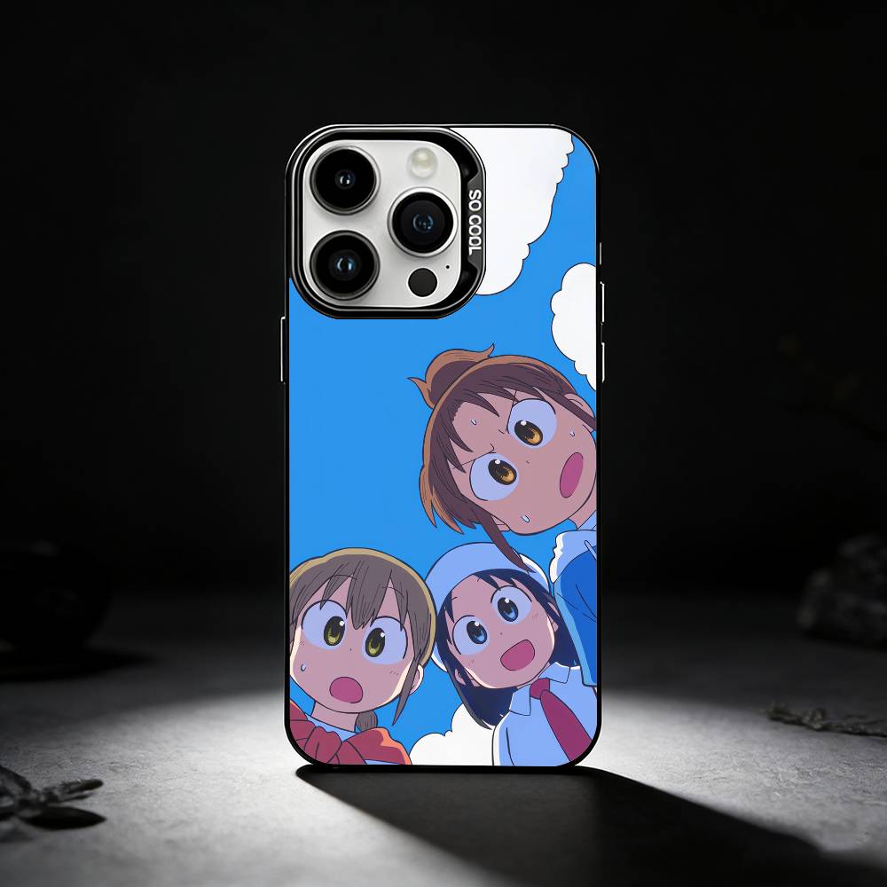 CITY THE ANIMATION Anime Phone Case For iPhone 17,16,15,14,13,12,11 Plus,Pro Max,XS,Colored silver phone case